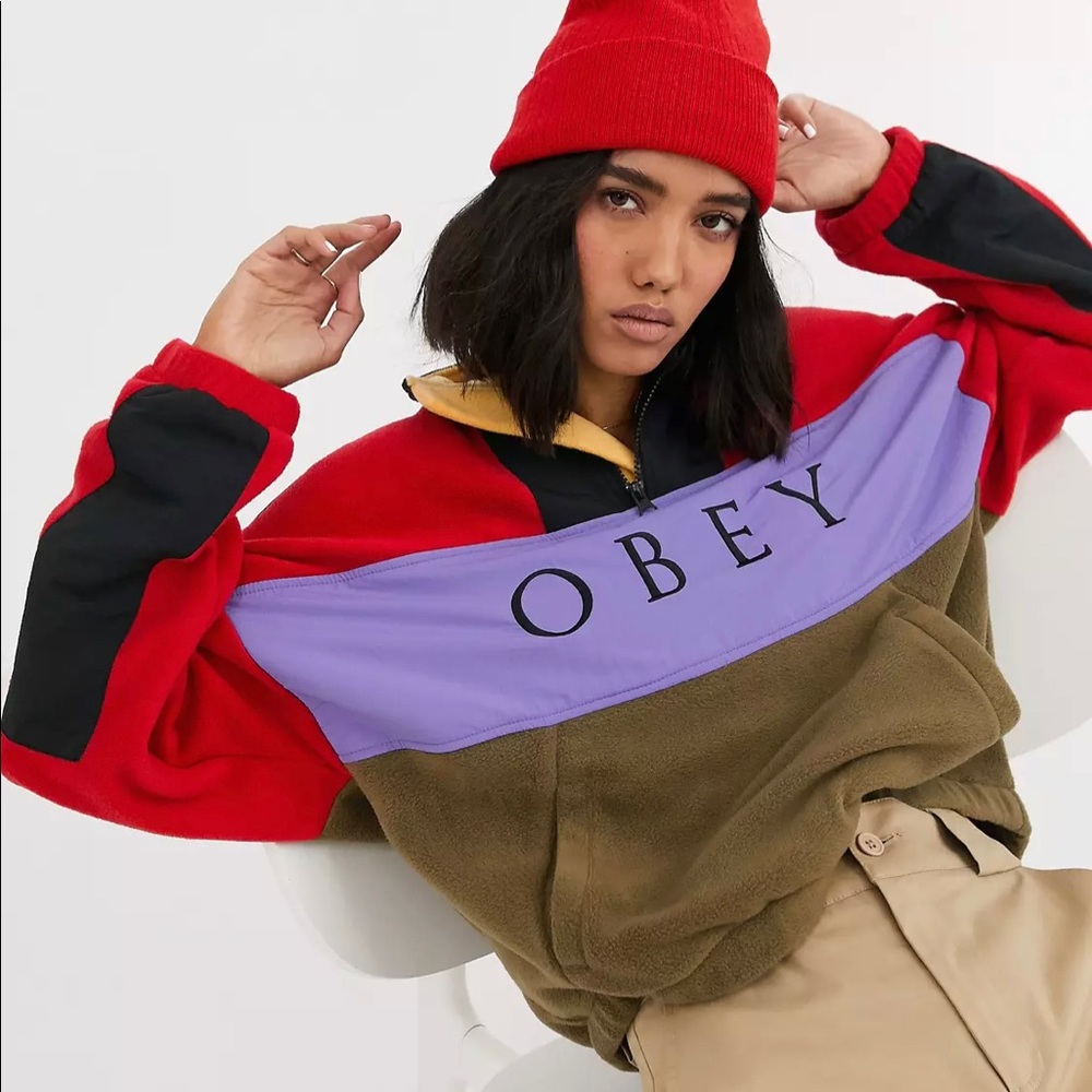 OBEY alpine polar anorak jacket size M